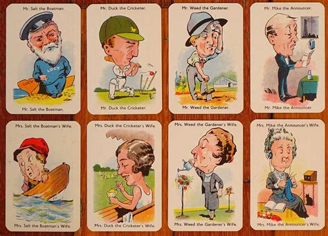 1935 Happy Families Card Game Promotional Deck produced for Nestlé, England - tomsk3000