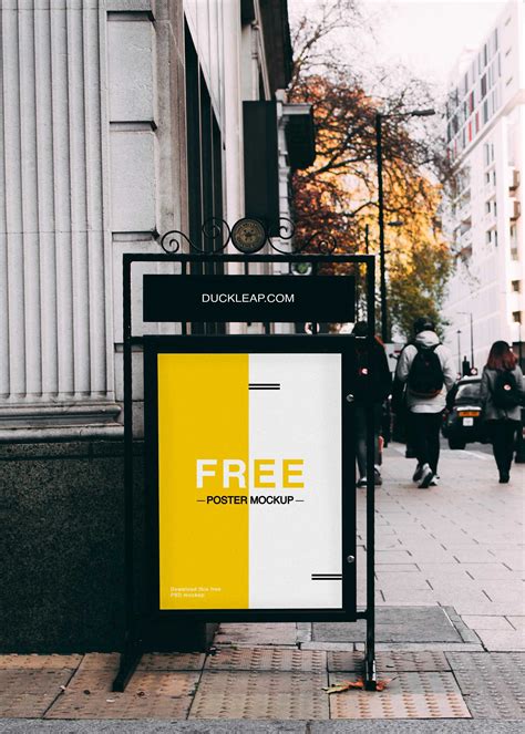 Free Street Poster Mockup