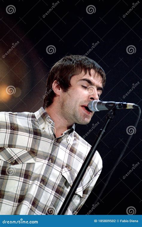 Oasis , Liam Gallagher during the Concert Editorial Photography - Image ...