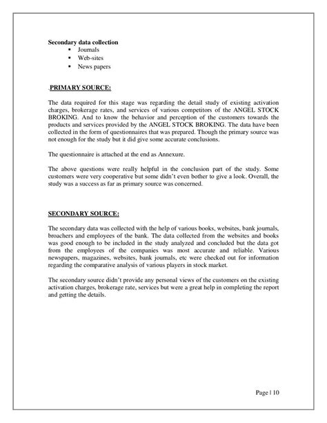 Comparitive analysis of stock broking firms