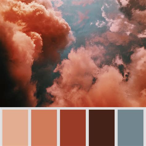 Red & Blue Sky Color Palette | Sky color, Color schemes colour palettes, Exterior door colors