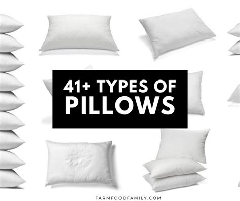 41+ Different Types Of Pillows (Materials, Sizes, Shapes) For Sleeping