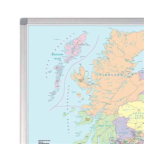 Wall Maps - Northern England Regional Road Map - Wall Map 4