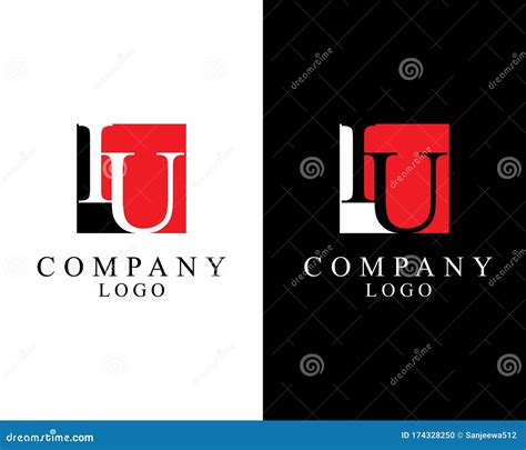 Iu, Ui Letters Logo Design Template Vector Stock Photography | CartoonDealer.com #174328250