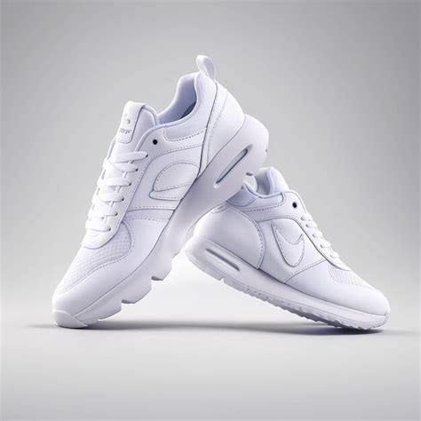 Premium AI Image | White sports shoes