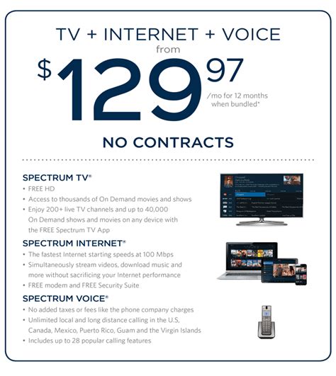 Spectrum Cable TV, Internet, Voice, Mobile Packages & Bundles