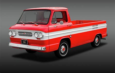 1961 Chevrolet Corvair Rampside Truck - 1961chevcorvairrampsidefa172180 Photograph by Frank J ...