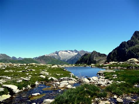 Mountain Benasque Valley Lake free image download