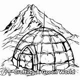 Igloo Coloring Pages  Free & Printable sketch template