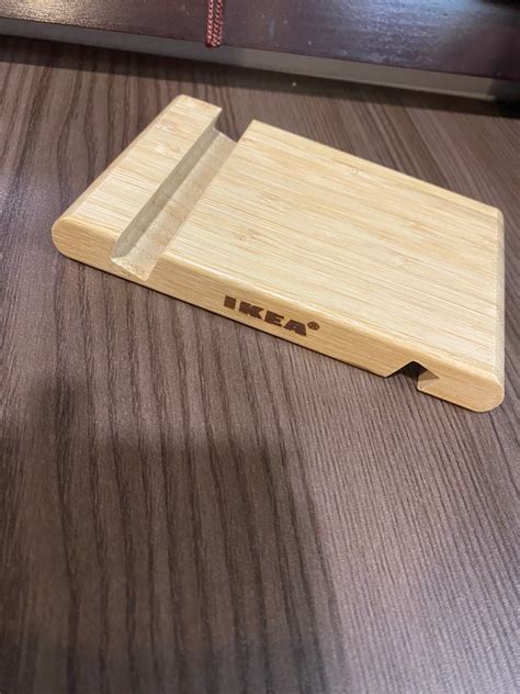 Ikea Wooden Phone Stand, Audio, Portable Audio Accessories on Carousell