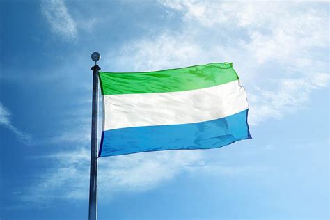 Grüne, weiße und blaue Flagge: Geschichte, Bedeutung und Symbolik der Flagge von Sierra Leone ...