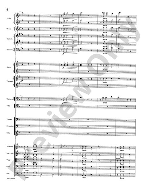 Overture 1812: Score: Full Orchestra Score - Digital Sheet Music Download