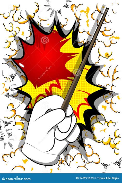 Cartoon Hand With Magic Stick. Stock Vector - Illustration of circus, people: 142271673