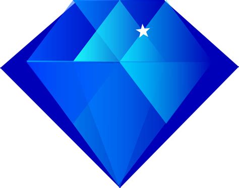 blue diamond - Openclipart