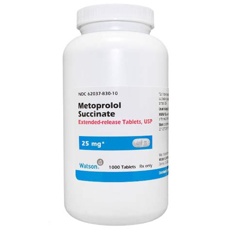 METOPROLOL SUCC ER 25MG - RX Products