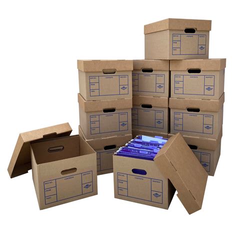 uBoxes Office Moving Storage Boxes (12 Pk) Miracle File Moving Boxes 15x12x10 - Walmart.com ...
