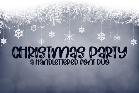 Christmas Party - A Hand-Lettered Font Duo