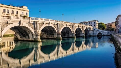 Premium AI Image | Bridge of Tiberius Ponte di Tiberio in Rimini Italy