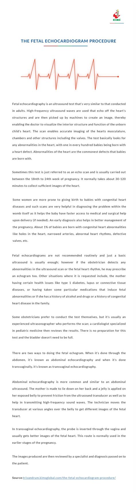 THE FETAL ECHOCARDIOGRAM PROCEDURE - KIMS Hospital