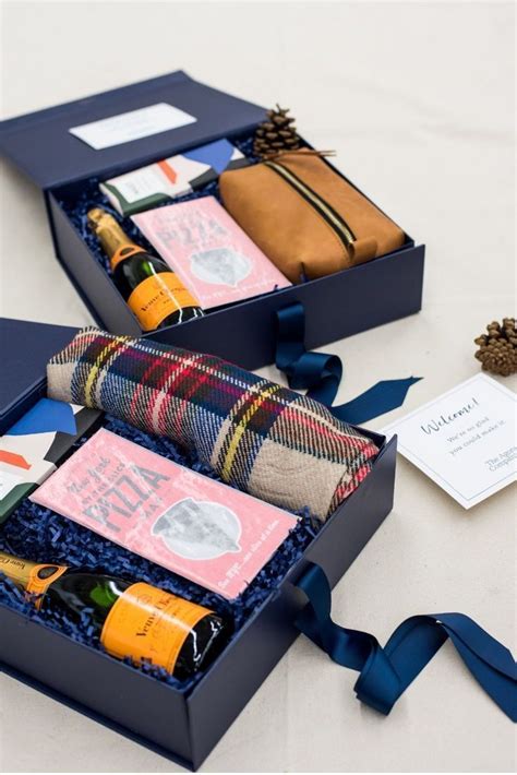 Best Corporate Gifts Ideas : CORPORATE EVENT GIFT BOX// Navy and orange ...