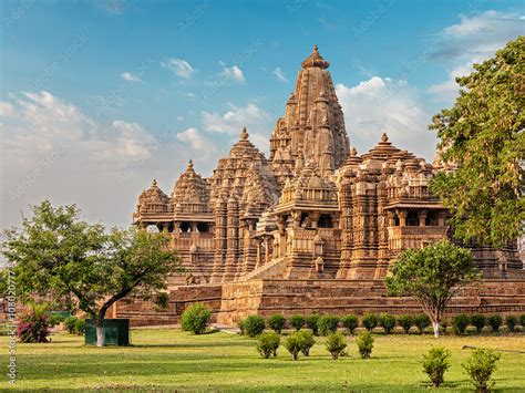 Famous temples of Khajuraho Stock Photo | Adobe Stock