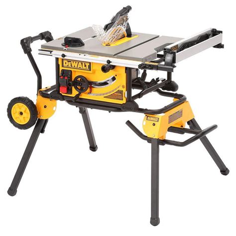 DEWALT 15 amp Corded 10-inch Portable Table Saw with Rolling Stand | The Home Depot Canada