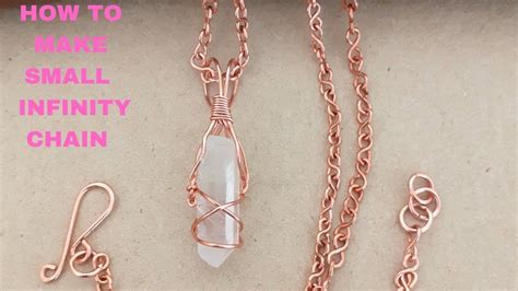 How To Make A Small Infinity Chain With Bare Copper Wire | Copper chain ...