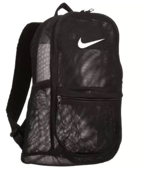 Nike Brasilia Mesh Backpack BA5388-010 NWT Black #NIKE #Backpack | Mesh backpack, Backpacks nike ...