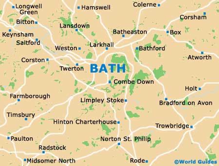 Bath Maps and Orientation: Bath, North Somerset, England