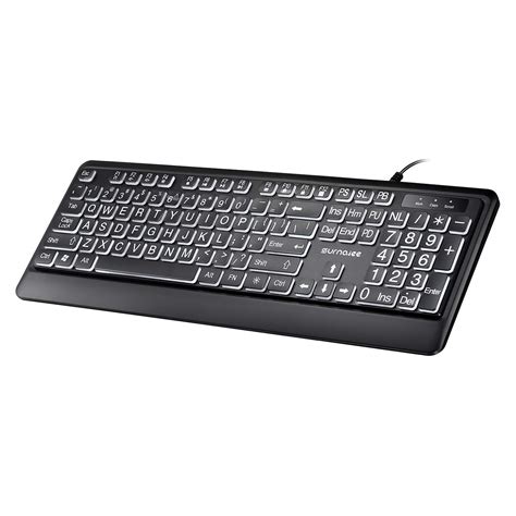 Large Letter Wired White LED Backlit Keyboard | lupon.gov.ph