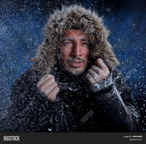 Man Parka Snow Storm Image & Photo (Free Trial) | Bigstock