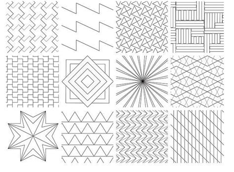 Straight Line Art Patterns