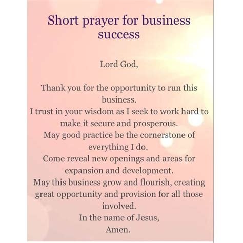 prayer points for success at work - Marcy Parris