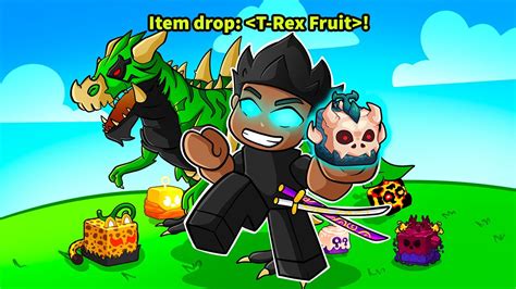 I Spun 100 Fruits For T-REX in Blox Fruits! - YouTube