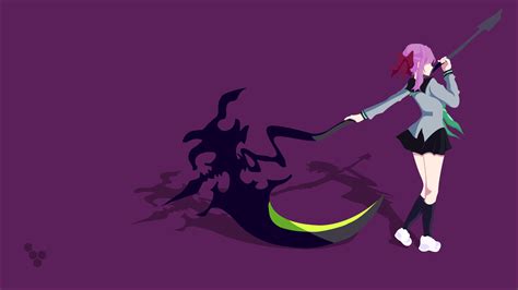 Hiiragi Shinoa, Scythe, Vectors, Vector Art, Simple Background, Anime Girls Wallpapers HD ...