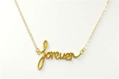 Forever Script Necklace - Whimsy Gift Shop