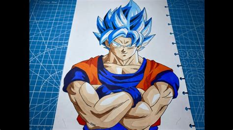 How To Draw Goku Super Saiyan Blue | Step-by-step - YouTube | Goku ...