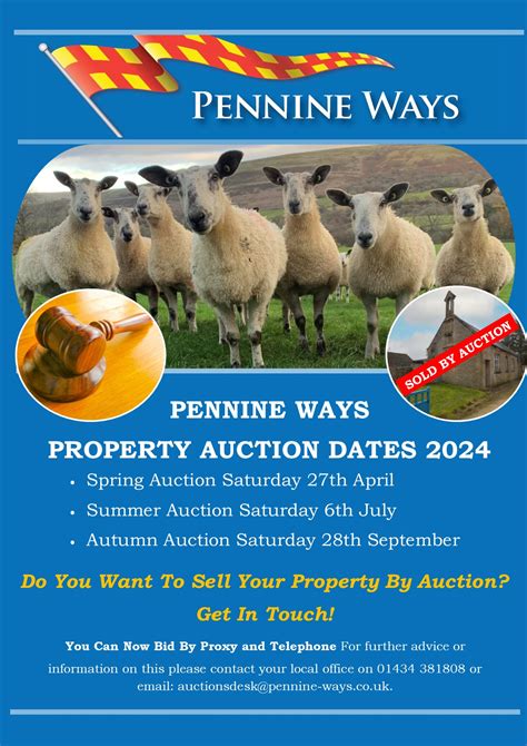 The Ultimate Auction Calendar - Dates to Watch Out for in 2024 | Pennine Ways