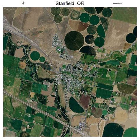 Aerial Photography Map of Stanfield, OR Oregon