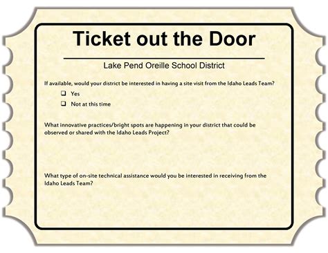 24 Printable Exit Ticket Templates (Word & PDF) ᐅ TemplateLab