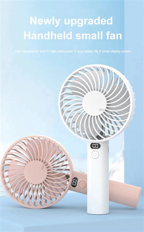 Popular Handheld Fan Long Endurance Rechargeable Cooling Fan Desktop 3 ...