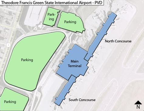 Providence Green PVD Airport Terminal Map