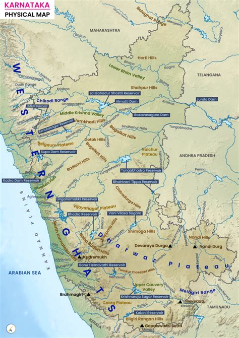 Karnataka Map - UPSC