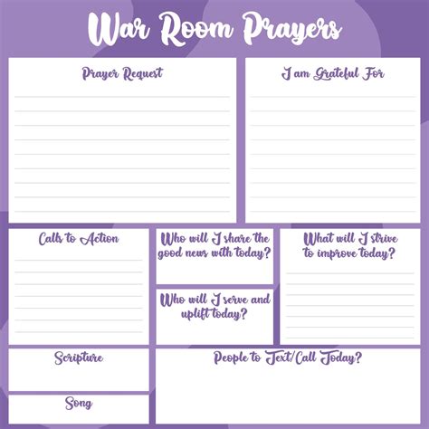 Printable Prayer Journal Template | Printablee