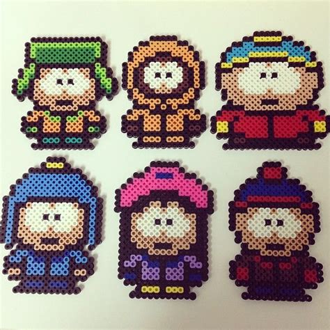 Set Of South Park Perler Beads Perler Bead Disney Perler Bead | Images ...