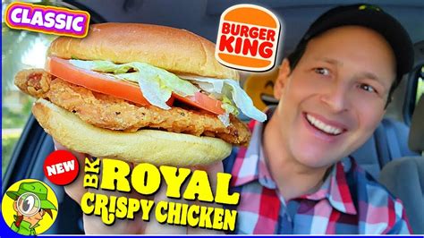 Burger King® 🍔👑 BK® CLASSIC ROYAL CRISPY CHICKEN SANDWICH Review 🐔🥪 ...