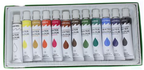 Artist Color Pallet Watercolor Paint Set of 12 Tubes .4 FL Oz Tubes ...