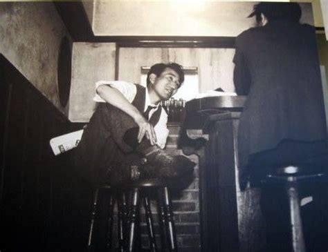 The original, uncropped photo of Dazai in Bar Lupin, 1947. The man with ...