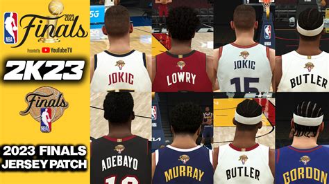 NBA 2K23 2023 NBA FINALS REALISTIC JERSEYS PATCH