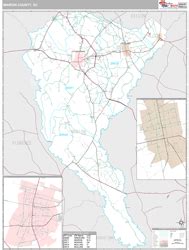 Marion County, SC Zip Code Wall Map Premium Style by MarketMAPS